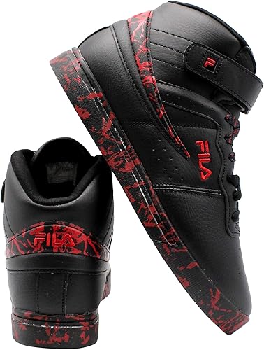 fila red high top sneakers