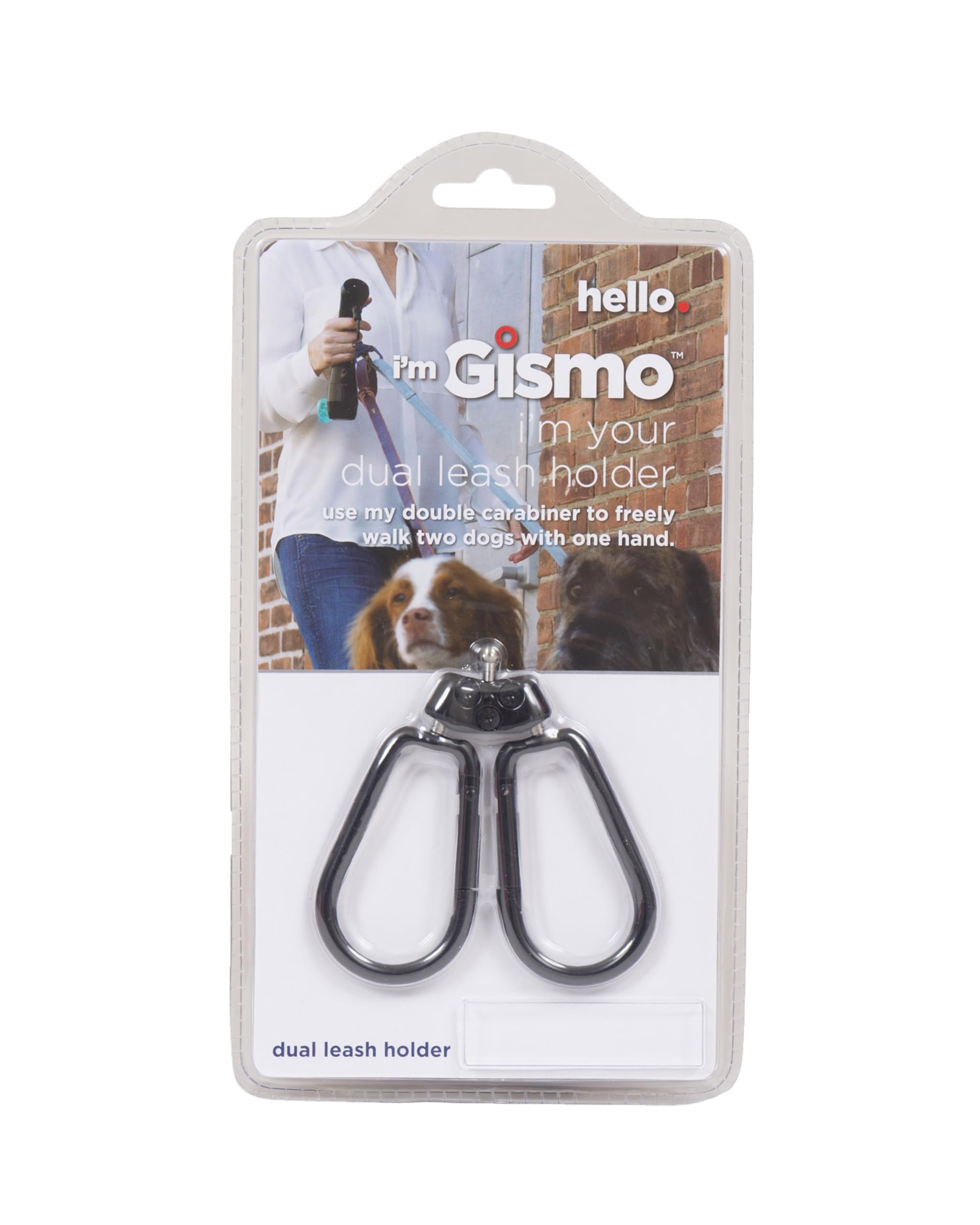 Dog Gone Smart I'm Gismo - Connectable Dual Leash Holder/Carabiner Blue