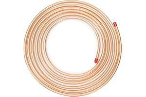 YuJingKey 3/4" OD x 5 Ft Copper Tubing, 99.9% C12200 ASTM B280, T2 Pure Copper Tube, Refrigeration ACR Tubing, HVAC, Refrigerators, Industry, DIY