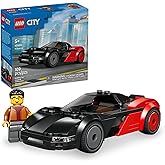 LEGO City EV Supercar Building Toy for Kids - Pretend Play Set for Boys & Girls, Ages 5+ - Sports Car Toy W/Driver Minifigure