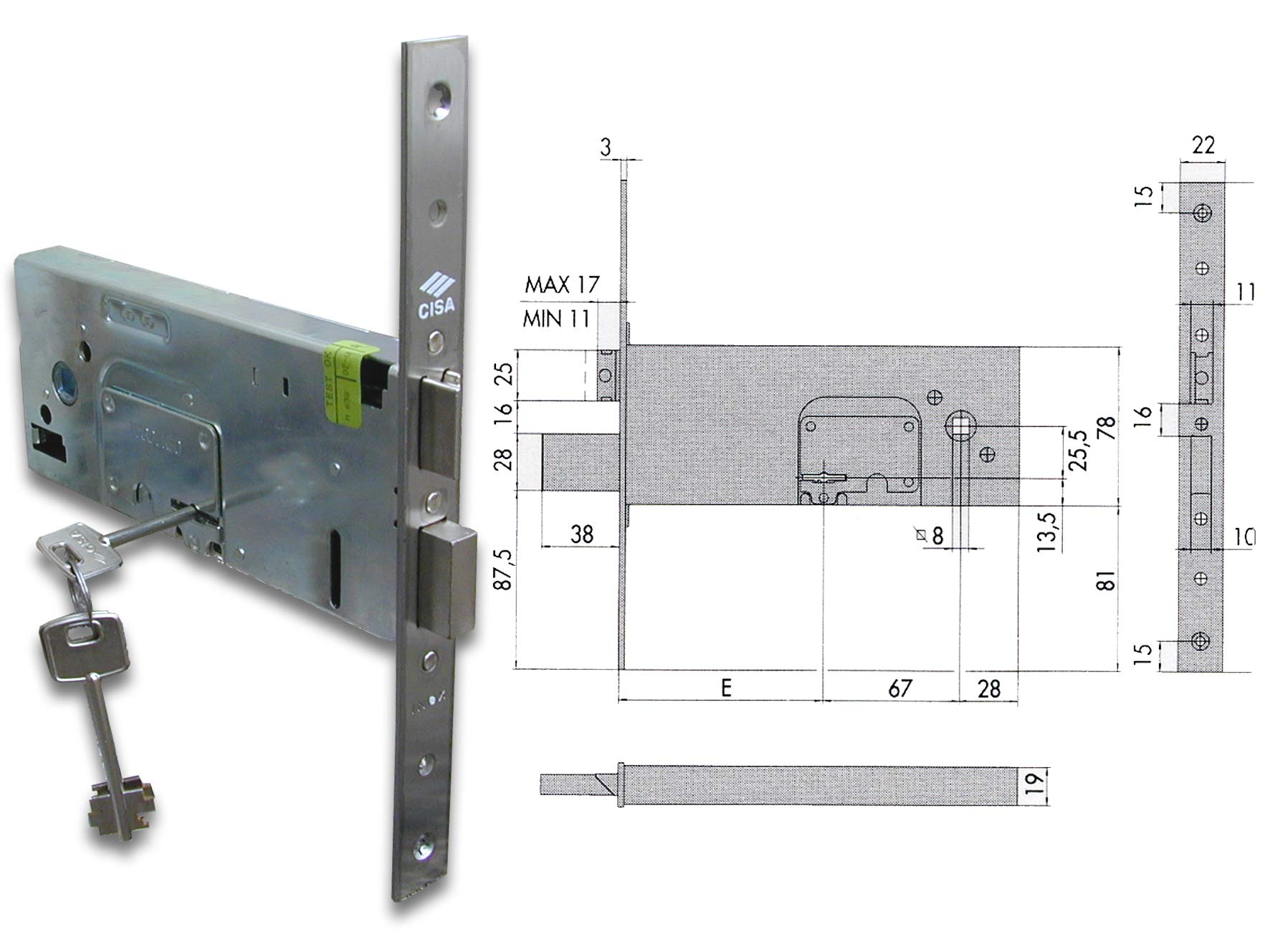 Cisa 5735290 57352-90 SCROCCO Lock
