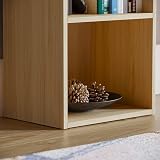 Vida Designs Oxford 3 Tier Cube Bookcase Oak Wood Shelving Display Unit view 5