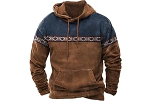 APIVOE Hoodies for Men Western Aztec Ethnic Hooded Sweatshirts Crewneck Graphic Hoodie Pullover Casual Lightweight Sweatshirt