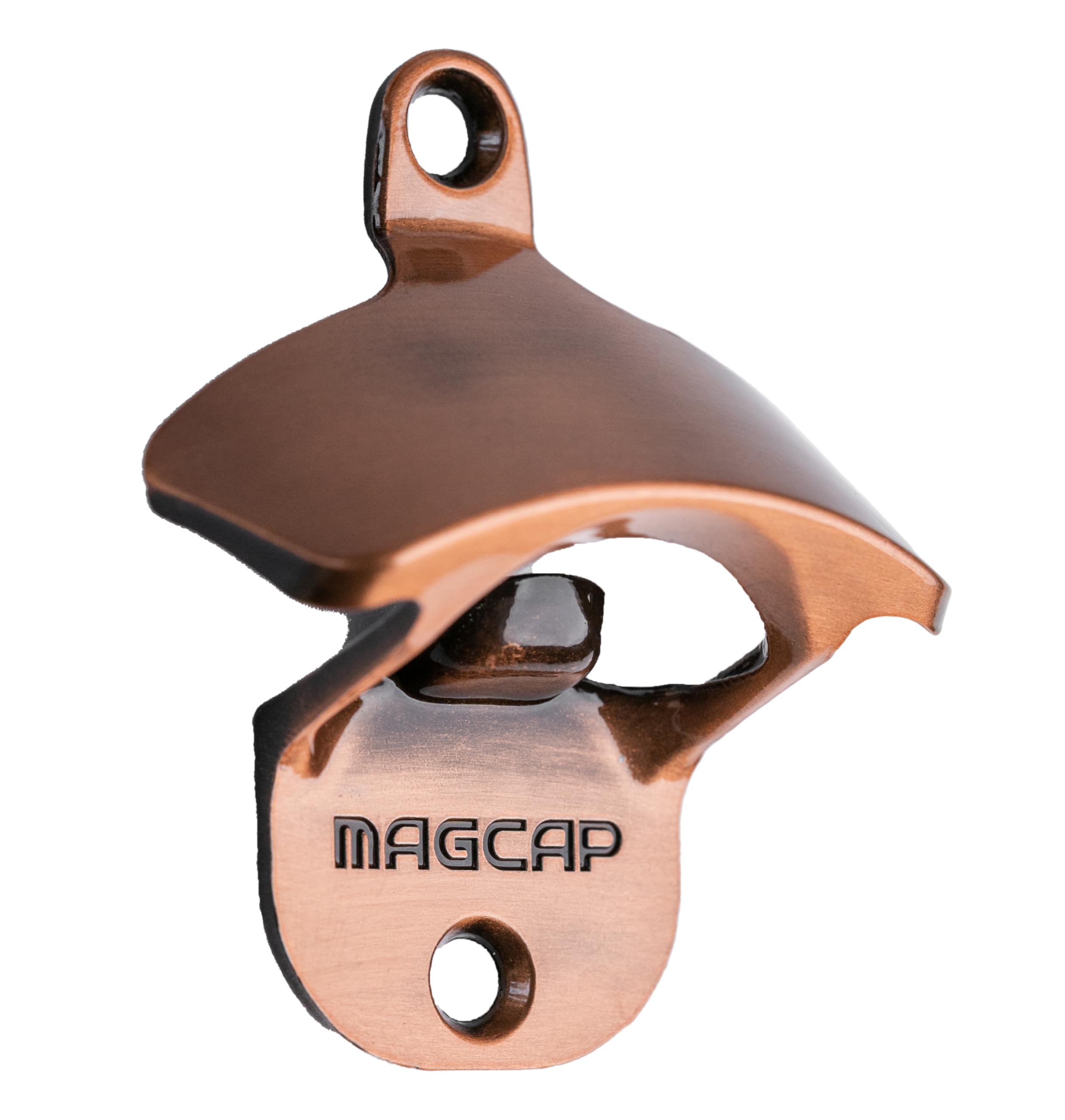 MAGCAP Outdoor Bottle Opener Wall Mounted - Style Magnetic Beer Bottle Opener that Catches Caps - Easy to Install and Incredibly Convenient
