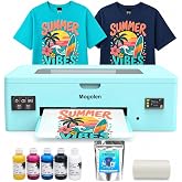 Mogolen A3 DTF Printer 1390 Direct to Film Transfer Printer for T-Shirts | White Ink Circulation System, Auto Cleaning, Multi-Material Compatible, Pre-heating Platform