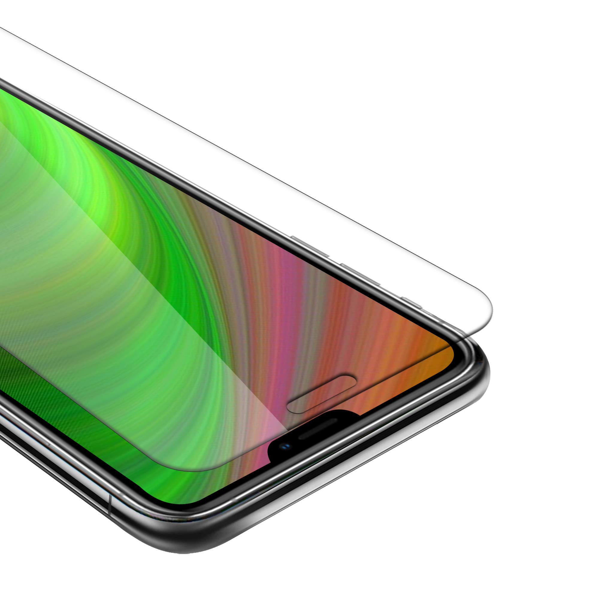 cadorabo Tempered Glass compatible with Apple iPhone XS MAX in HIGH TRANSPARENCY - Screen Protection 3D Touch compatible with 9H Hardness (RETAIL PACKAGING)