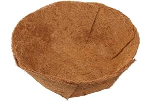 EROCK 2PCS Round Replacement Coco Liner for Hanging Basket - 24 inch Foldable Coco Pad for 16/14 / 12 inch Coconut Fiber Plant Basket Liner, Garden Planter Flower Pot (Round)