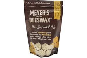 A.H. MEYER & SONS, INC. Meyer's 100% Pure Domestic USA Beeswax, Not Imported, Chemical Free Triple Filtered Pellets for All Your Do It Yourself