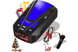 YOCVIKEY Newly Driving Aids for Cars, V7 Radar/Detector with City/Highway Mode, Long Range Tracking, Led Display, Ideal Gift for Cars (Blue)