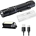 Fenix PD36R Pro Tactical Flashlight and Backup Light Kit, 2800 Lumen USB-C Rechargeable Mini-Lite Clip on Flashlight and Lumentac Organizer