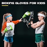 CKE Kids Boxing Gloves 4 oz 5-12 Years Green Youth Training Gloves view 6
