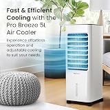 Pro Breeze 4-in-1 Air Cooler 5 Litre 3 Speeds Remote Oscillation view 2
