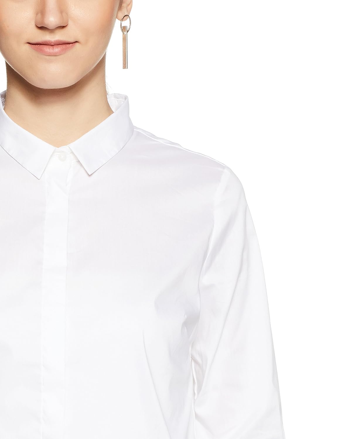 van heusen women's plain regular fit synthetic shirt