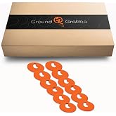 GROUNDGRABBA Teardrop Hook Washer 6 Pack for Wide Loops | Specifically Designed for Wide Diameter Holes | 6X GroundGrabba Teardrop Hook Washers