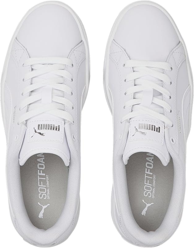 Damen Karmen L Sneakers, Puma White-Puma White-Puma Silver, 38 EU