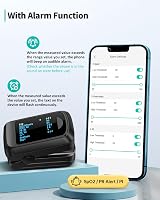 HealthTree Fingertip Pulse Oximeter Bluetooth Oxygen Saturation Monitor view 4
