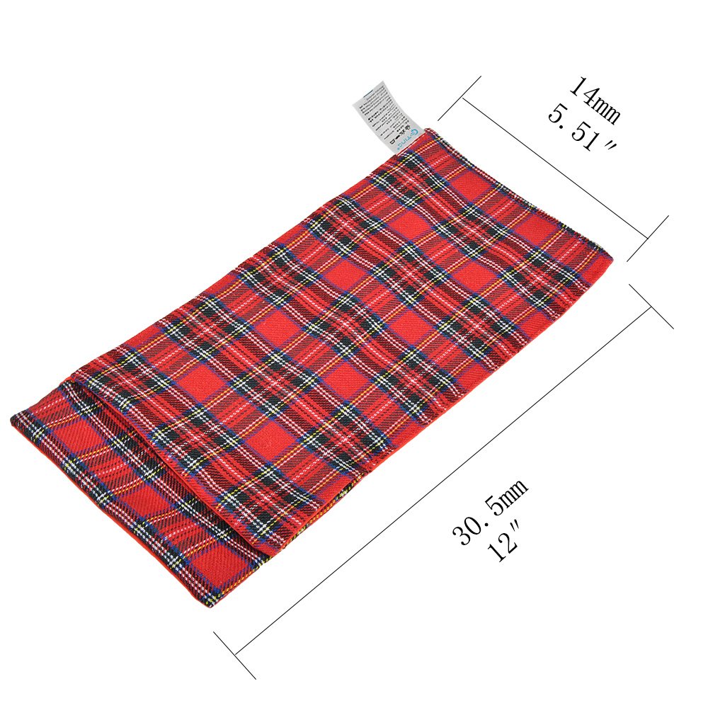 E-TING Sleeping Bag Christmas Accessory for Elf on the Shelf (Doll is not included) (Red Plaid)