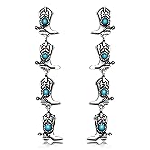 PHALIN Western Earring for Women Vintage Turquoise Cowgirl Cowboy Boot Dangle Earrings Western Rodeo Country Concert Outfits Jewelry Accessories