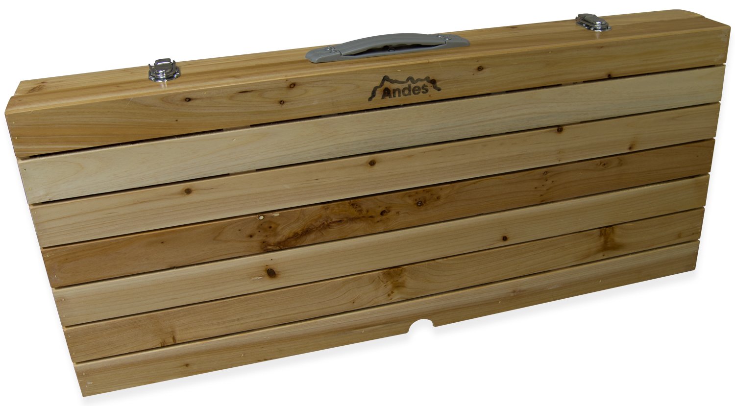 Andes Wooden Folding Portable Camping/Picnic Outdoor Table & Stool