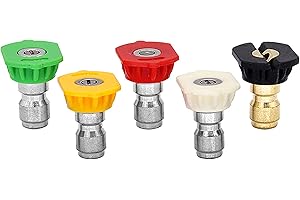 LIKELION 3600 PSI Pressure Washer Nozzles 80145 Fit For Simpson Pressure Washers 1/4-Inch Quick Connect 5pcs