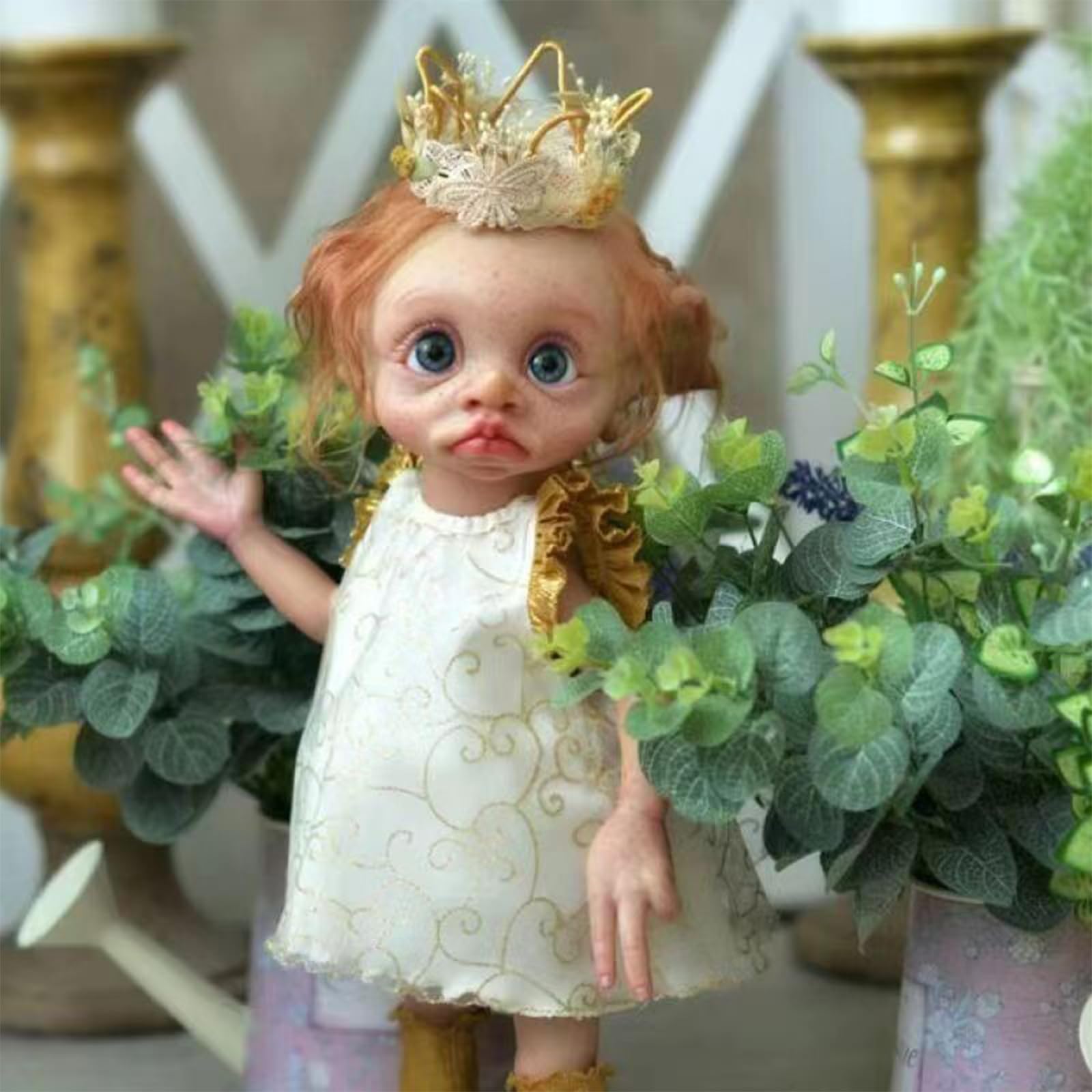 Binxing Yts Reborn Elf 15 Inch 40cm Real Life Full Silicone Baby Reborn Full Body Reborn Dolls Girls Handmade Reborn Toddler Boy Girl Toy