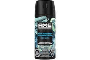 AXE Fine Fragrance Collection Premium Body Spray for Men, Aqua Bergamot deodorant with 72H odour protection and freshness, in