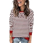 Magritta Women's Long Sleeve Leopard Color Block Tunic Comfy Crewneck T Shirt Tops Black XL