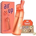 air up® water bottle (22 oz) for school, sports, gym | includes 5 scent pods & straw | flavored bottle in orange – also for kids, boys, girls | no calories, sugar-free and suitable for carbonation