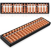 Flexzion SorobanAbacus for Adults &amp; Kids - Plastic 11-inch Japanese Soroban with 5 Beads &amp; 17 Rods for Math Learning &amp; Training - Portable Abacus Math Calculating Tool for Beginners &amp; Professionals