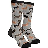 AIMASTZ Yoga French Bulldog Unisex Funny Novelty Socks, Funky Crazy Cool Crew Dress Socks