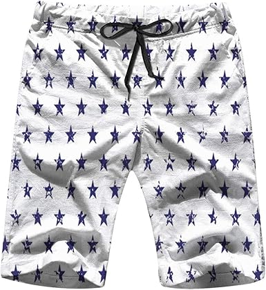 4th of july men's swim trunks