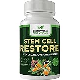 GREEN VALLEY NATURALS Stem Cell Restore | Cellular Rejuvenation Matrix with CYANTHOX™30, Black Currant, Red Grape, Resveratrol & Vitamin D Green Valley Ultra Health Support | 60 Capsules