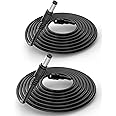 [2-Pack, 10ft/3M] Tonton DC Power Extension Cable, 2.1mm x 5.5mm Male to Female Power Adapter Extension Cord, Compatible with