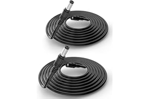 [2-Pack, 10ft/3M] Tonton DC Power Extension Cable, 2.1mm x 5.5mm Male to Female Power Adapter Extension Cord, Compatible with