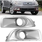 COOL STAR Front Driving Fog Light Bezel Cover 1 Pair Compatible with Subaru Outback 2010 2011 2012 Replaces 57731AJ43A 57731AJ42A