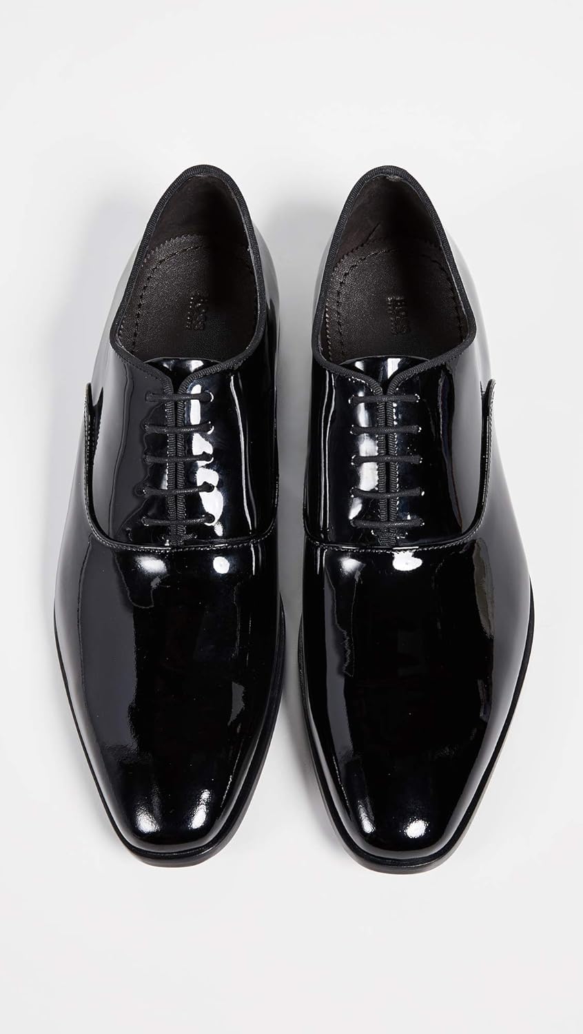 hugo boss highline patent leather loafers