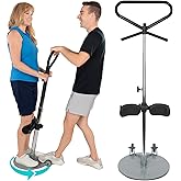 Vive Patient Turner - Turn Transfer Aid for Elderly - Mobility Sit to Stand Device for Transferring from Bed, Seat &amp; Wheelchair - Pivot Disc 360 Degree Rotation w/Handle - Standing Aids &amp; Supports