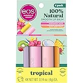 eos FlavorLab Super Soft Shea Lip Balm Sticks - Totally Tropical Variety Pack | Lip Moisturizer | 24 Hour Hydration | Gluten 