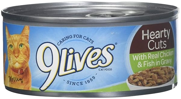 J.M SMUCKER COMPANY-BIG HEART DELMONTE 9 LIVES HEARTY CHICKEN/FISH, 1 COUNT, ONE SIZE