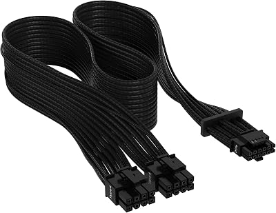 Corsair Premium 600W PCIe 5.0 PSU Cable 12+4pin Dual 8-pin Type-4
