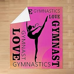 Feelyou Love Gymnastics Flannel Fleece Throw