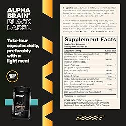 ONNIT Alpha Brain Black Label Capsule