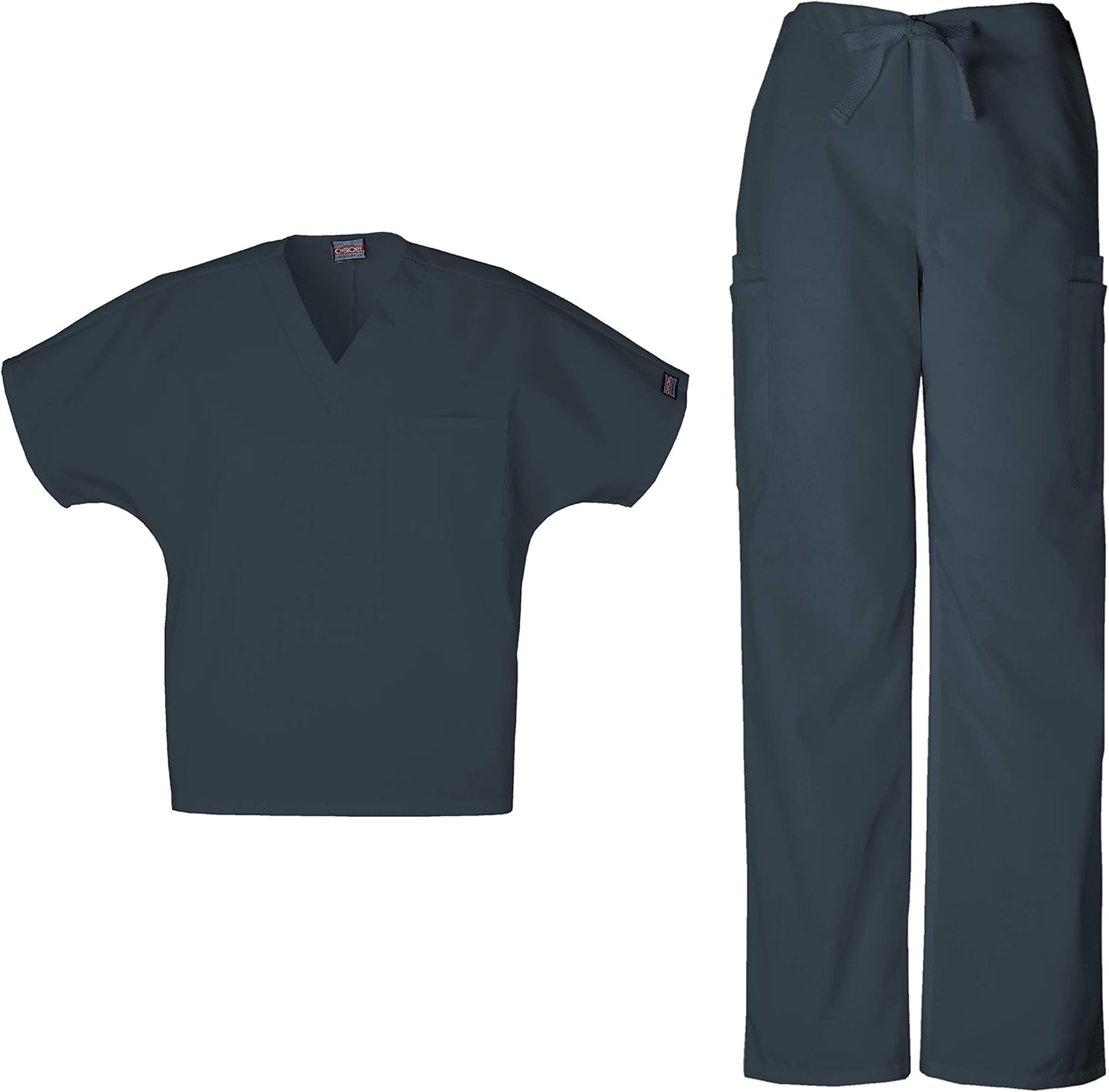 Dentist Uniform Men  : Men�s Natural Rise Elastic Waist Pant Has A Reinforced Drawstring, Functional Zip Fly, 2 Slash Pockets, 4 Cargo Pockets, And 1 Back Pocket.