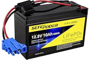 SEFEPODER Replacement Battery Compatible with Peg Perego 12 Volt Battery,12V 10Ah Lifepo4 Lithium Ion Rechargeable Battery, Built-in 10A BMS(Not compatible with Polaris,John Deere Gator XUV Series)
