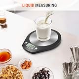 Accuweight 203 Digital Kitchen Scale 5 kg LCD Stainless Steel 0.1 oz steps view 6