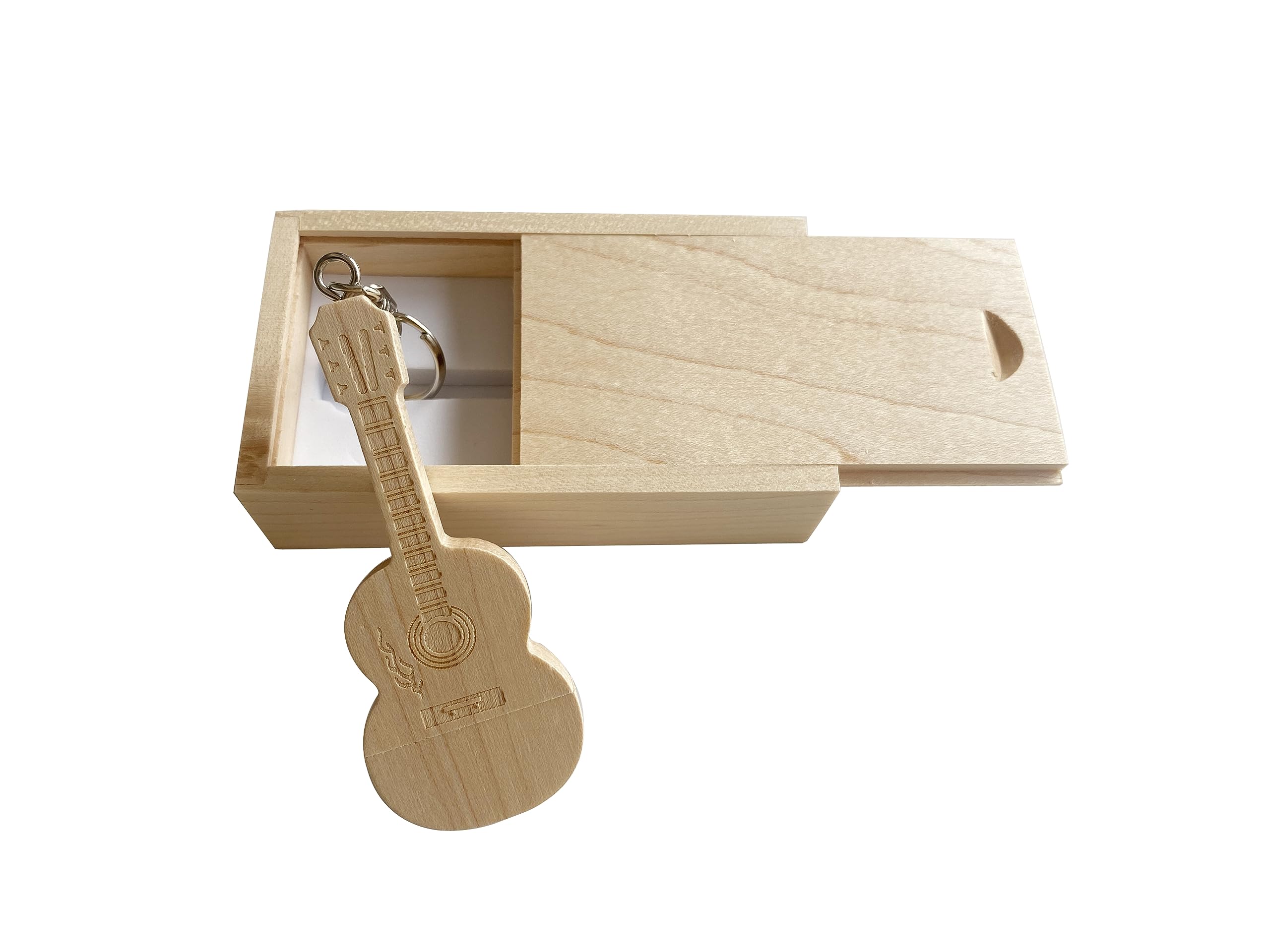 Maple Wood Guitar Shaped USB Flash Drive 3.0/16GB Maple Wood