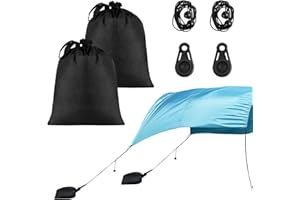 STRDFEVE 2 Pack Beach Shade Accessories Compatible with Shibumi Beach Canopy,Sandbags Weight No Wind Sun Canopy Assist,Canopy Weights to Provide Shade in Breezes/No Wind Form Tent-Like Shape(Excluding Canopy)