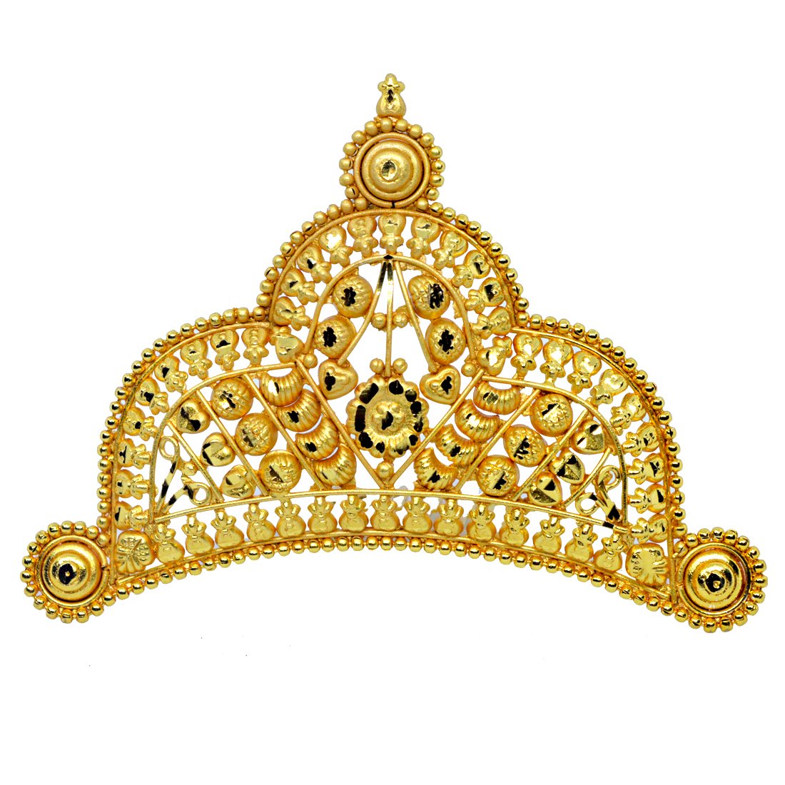 Buy Srijacollections Golden Crown Tiara Mukut for Bengali Indian Women
