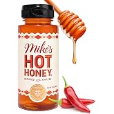 Mike's Hot Honey, America's #1 Brand of Hot Honey, Spicy Honey Infused with Chili Peppers, Certified Kosher, Gluten-Free, Paleo-Friendly, Sweet Heat, Perfect for Hot Sauce Lovers (10oz Bottle, 1 Pack)