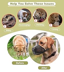 Soft Mesh Dog Muzzle for Small Medium Large